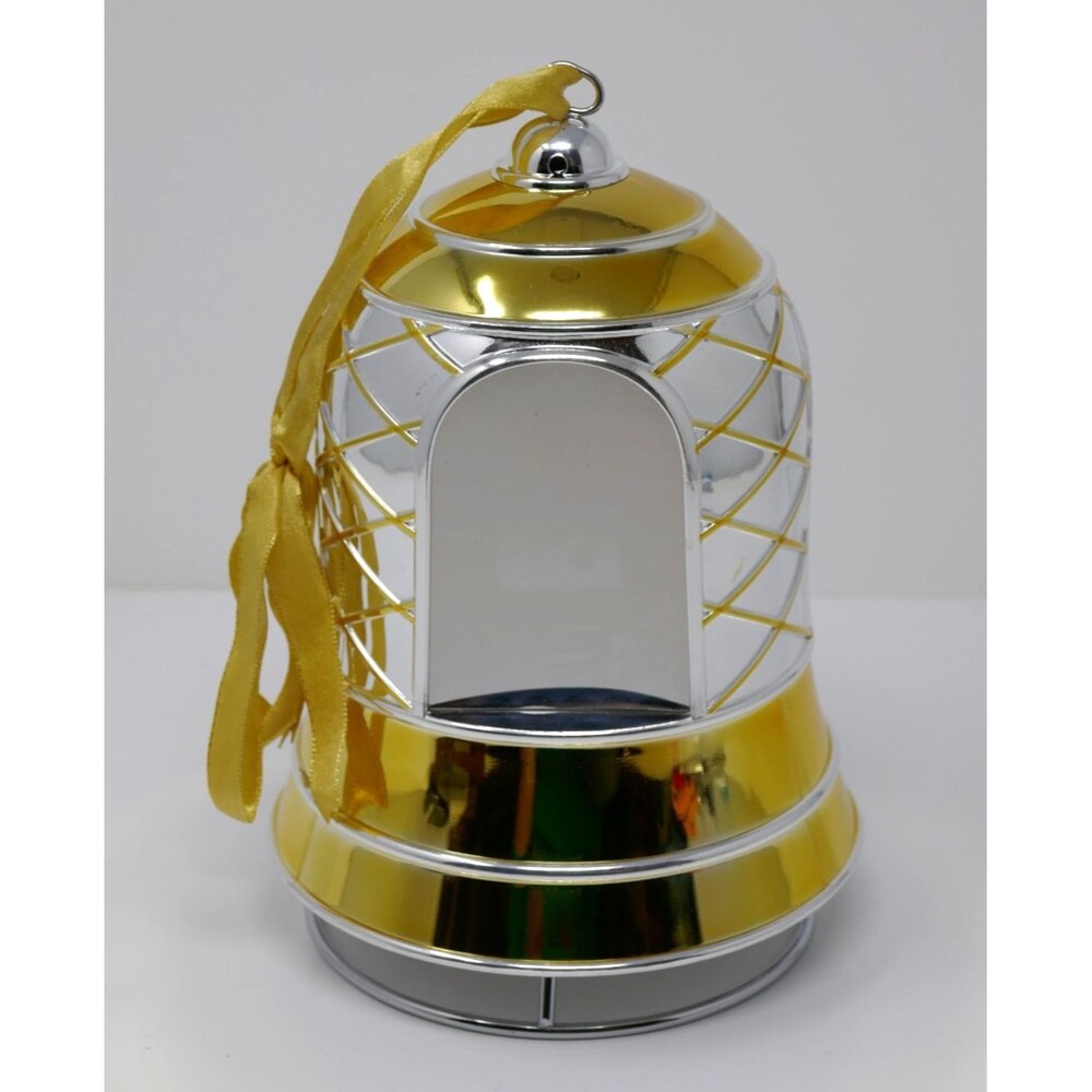 Mr Christmas 2009 Gold Bell Musical Magic Scene Ornament Lights Up Plays Music
